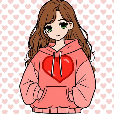 a teen girl with a oversized sweatshirt