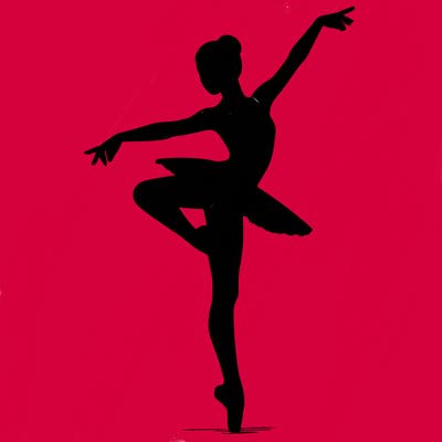 realistic person doing ballet