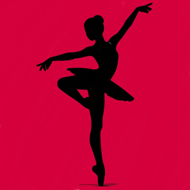 realistic person doing ballet