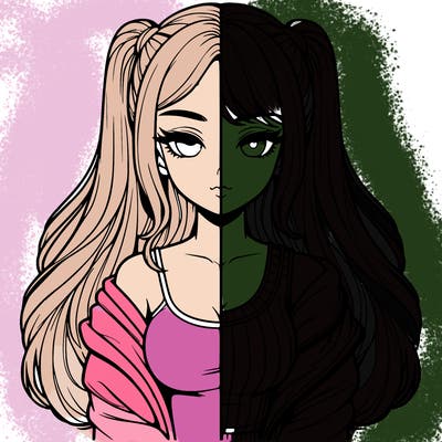 realistic girl split