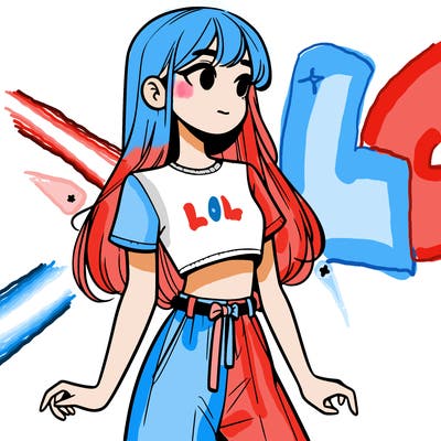 girl in a cute crop top