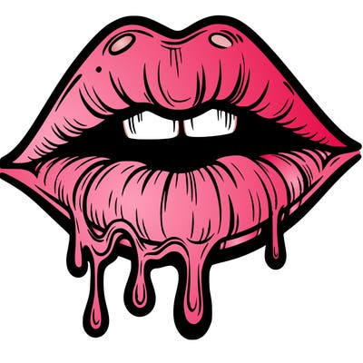 lips that look realistic and drip