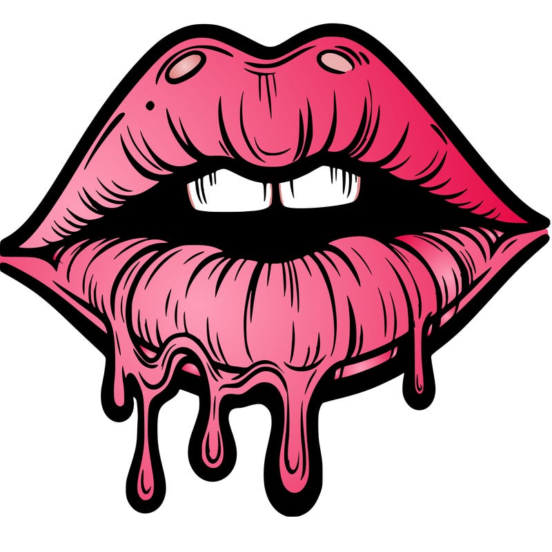 lips that look realistic and drip