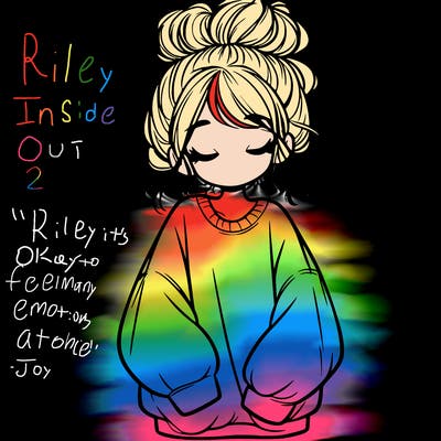 girl with baggy sweatshirt and messy bun