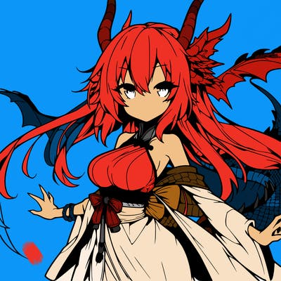 hot dragon girl anime