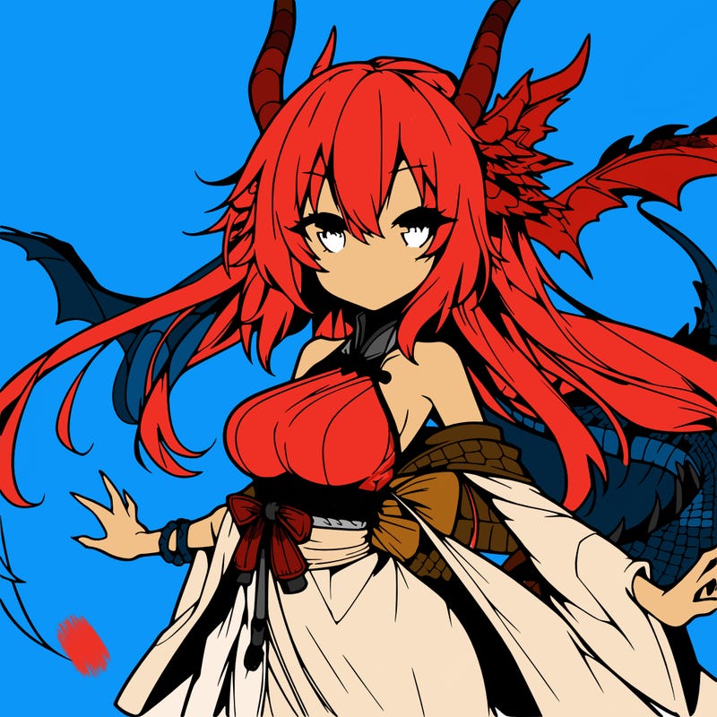 hot dragon girl anime