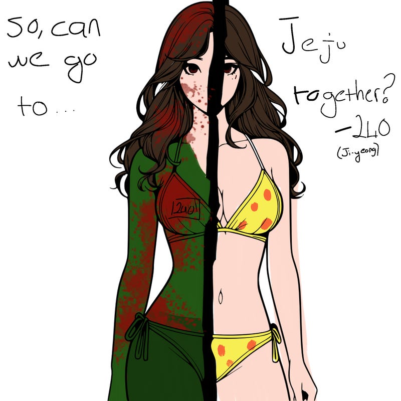 realistic girl with a revealing swimsuit