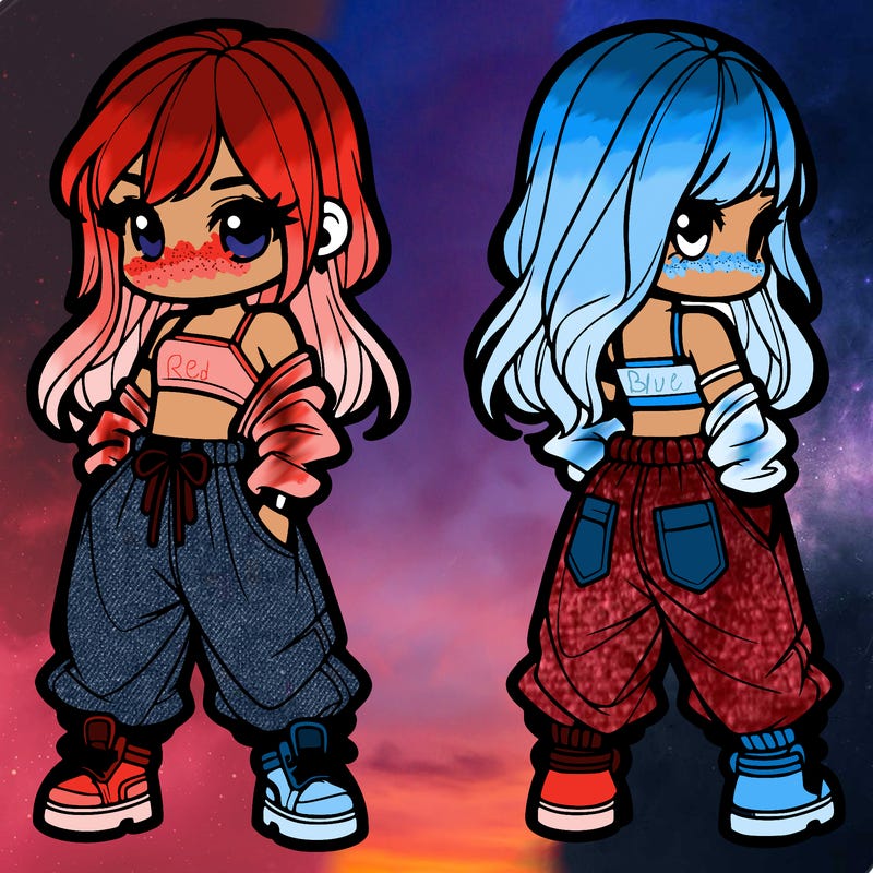 girl in crop top and baggy pants