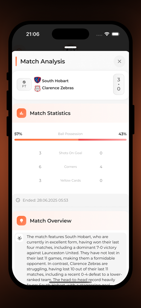AI Betting Prediction - Análisis de partido IA integral con estadísticas de fútbol y resumen del rendimiento del equipo