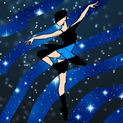 realistic person doing ballet