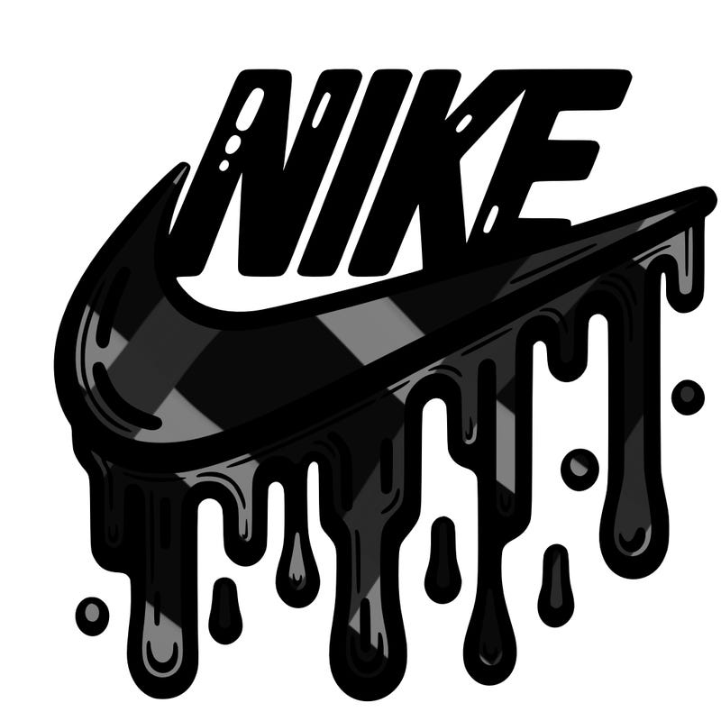 dripping nike logo