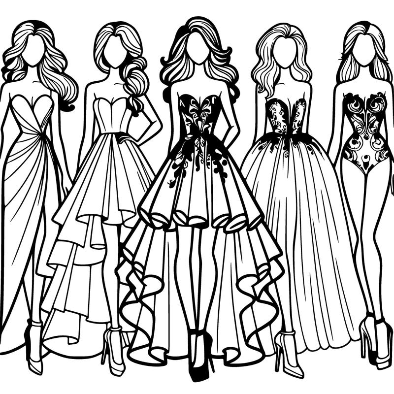 fashion models dresses