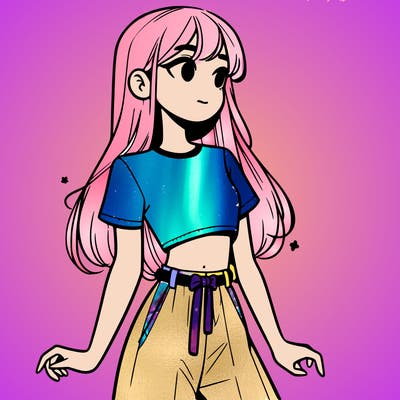 girl in a cute crop top