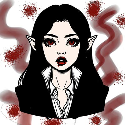 realistic vampire girl