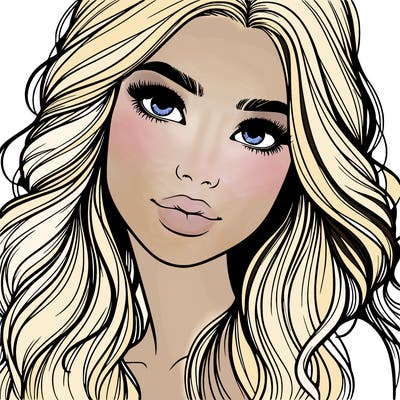 beautiful realistic girl