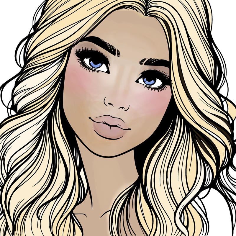 beautiful realistic girl