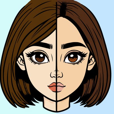 realistic girl split