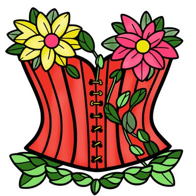 flower corset