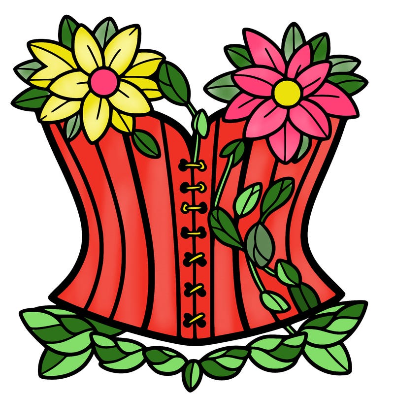 flower corset