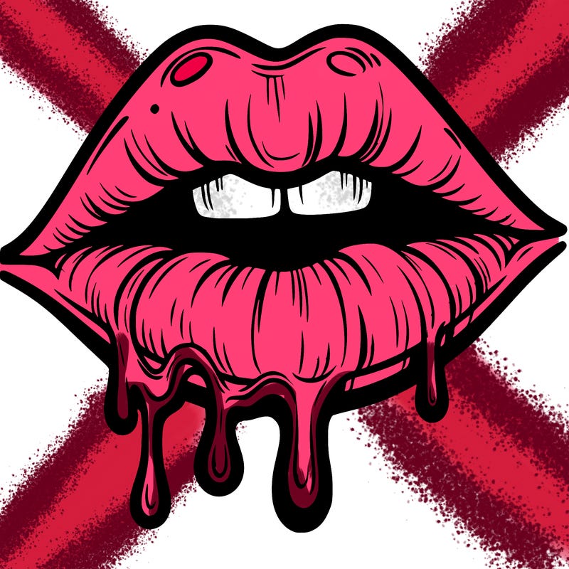 lips that look realistic and drip