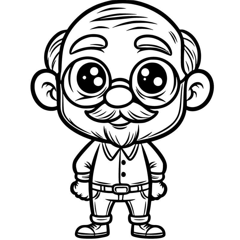 a grandpa cartoon