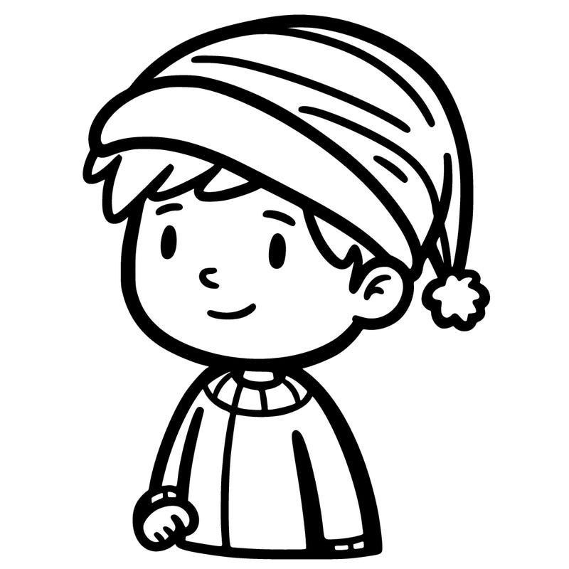 person with santa hat