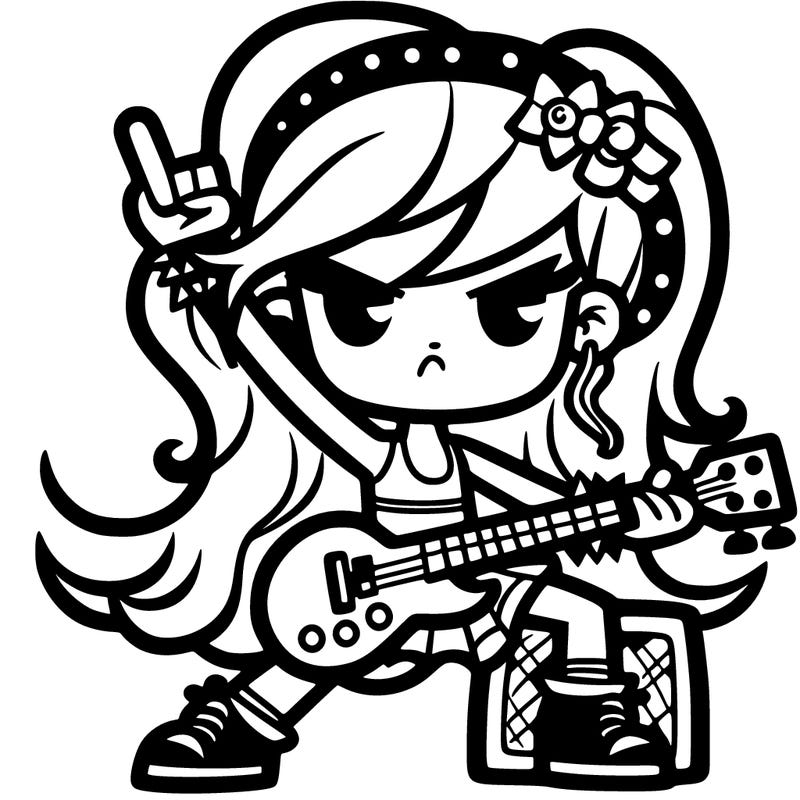 rock star girl