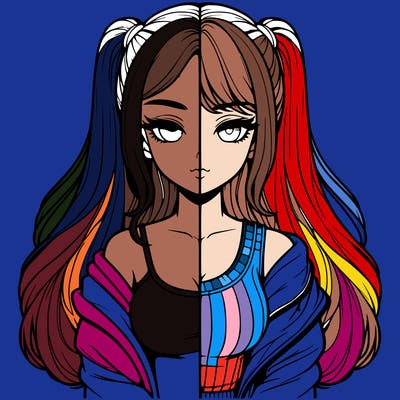 realistic girl split