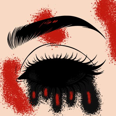 eye closed realistic