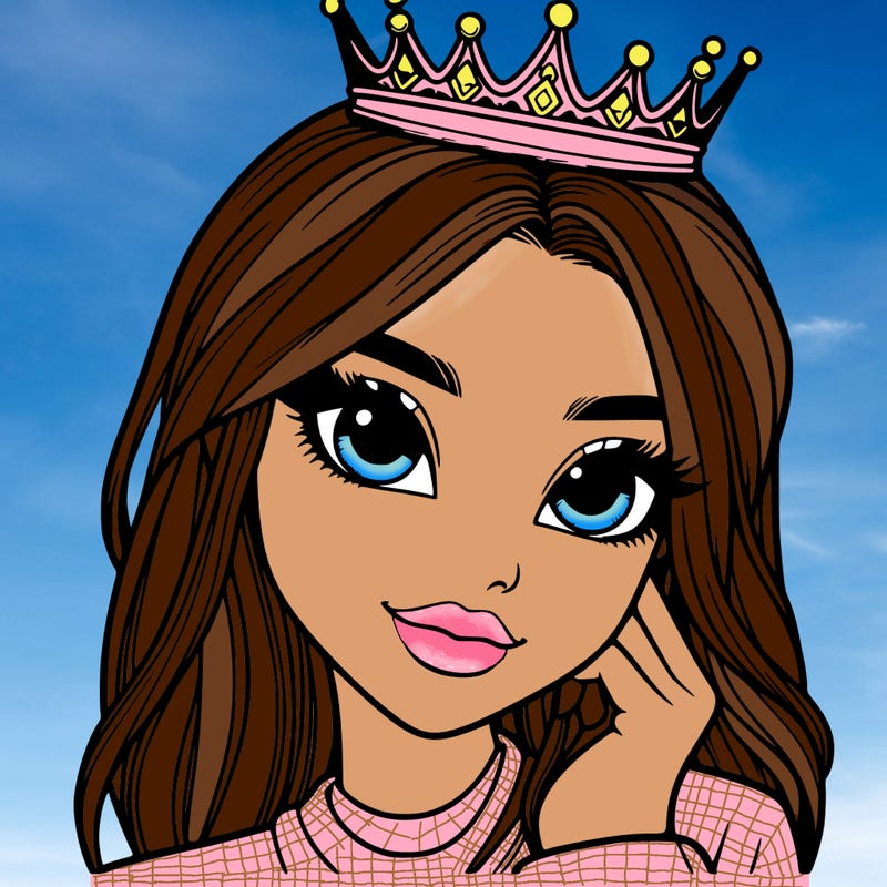 realistic girl with crown