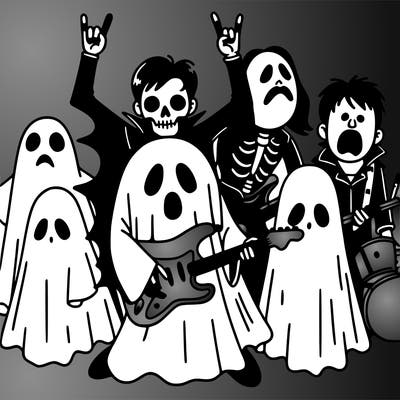 ghost rock band halloween