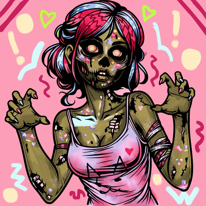 realistic zombie girl