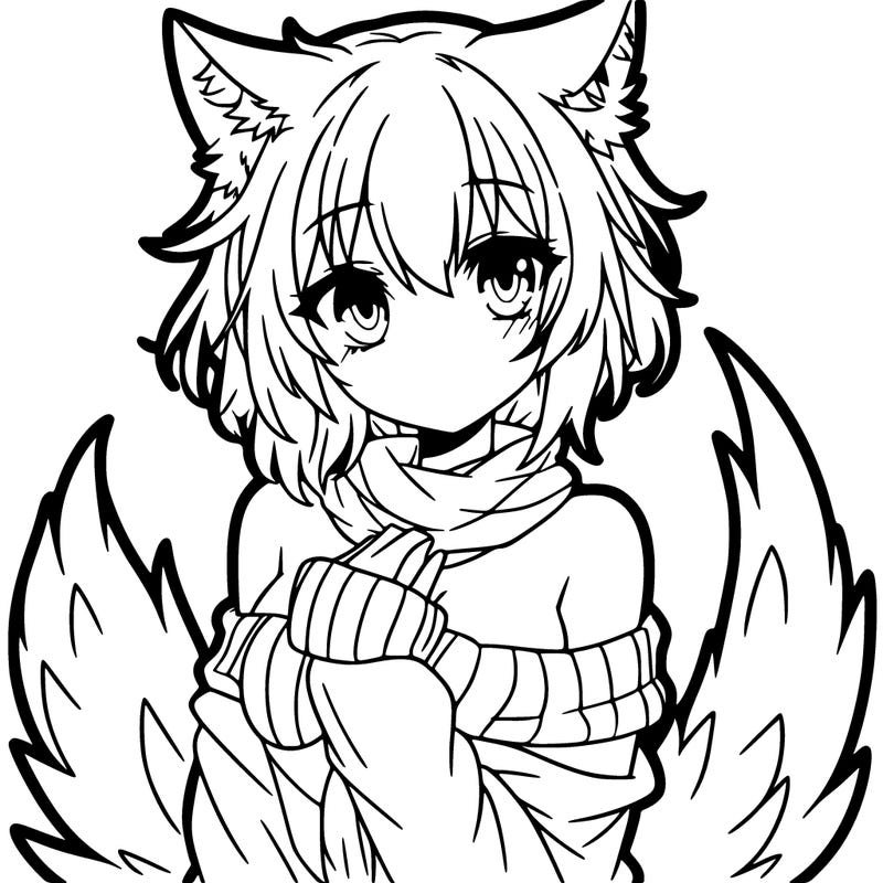 anime wolf girl