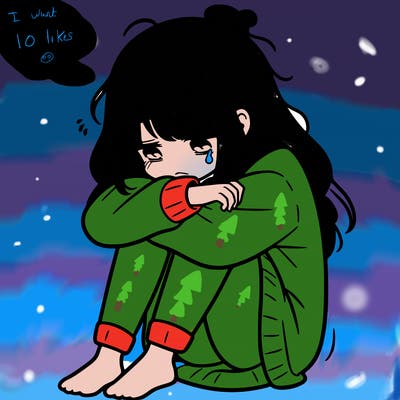 depressed girl