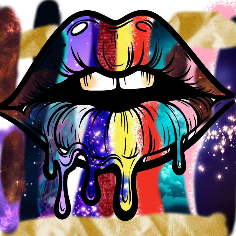 lips that look realistic and drip