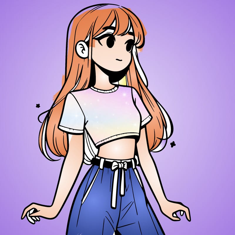 girl in a cute crop top