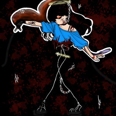 realistic girl danceing