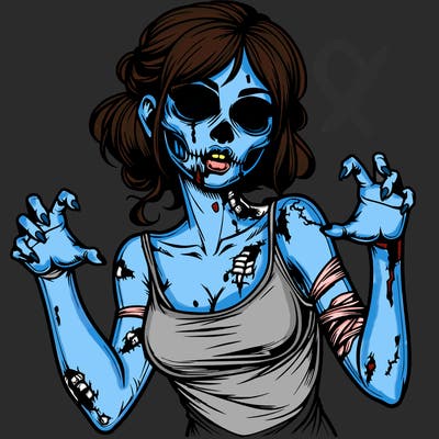 realistic zombie girl