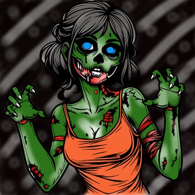 realistic zombie girl