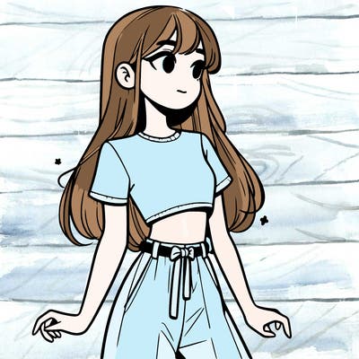 girl in a cute crop top