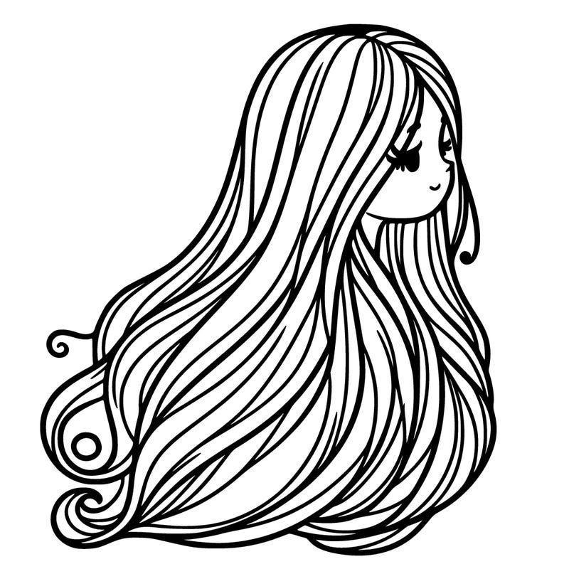 long hair girl
