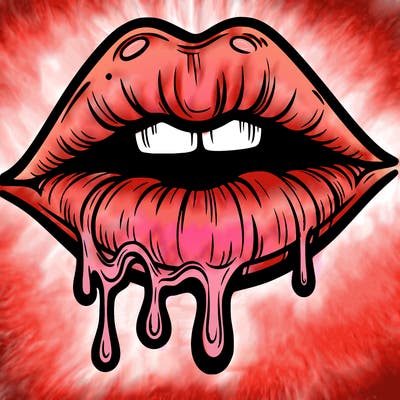 lips that look realistic and drip