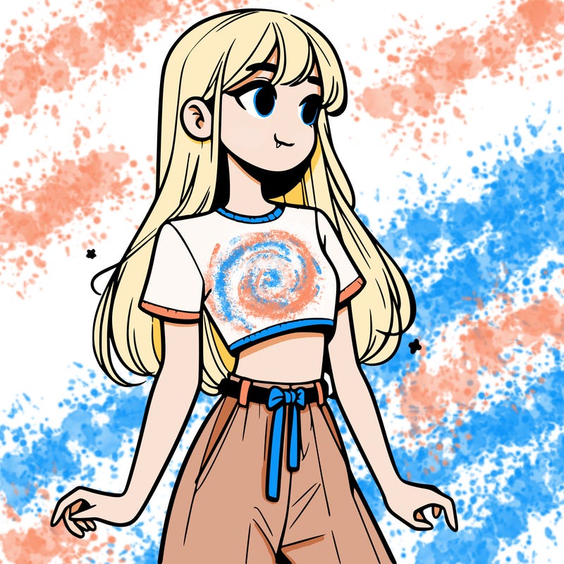 girl in a cute crop top