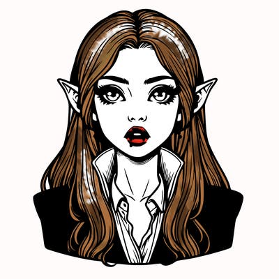 realistic vampire girl
