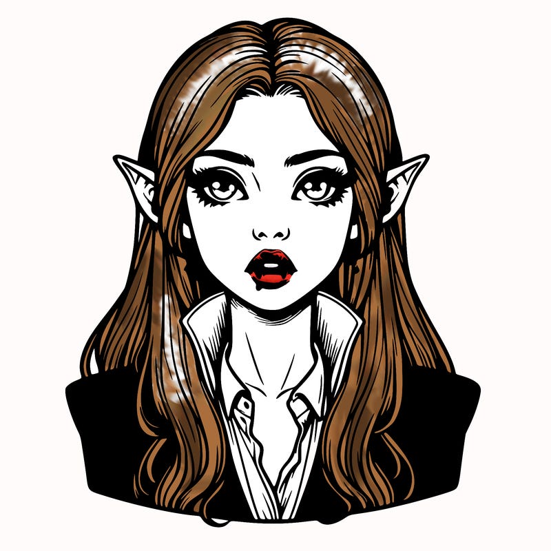 realistic vampire girl
