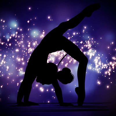 girl doing gymnastics