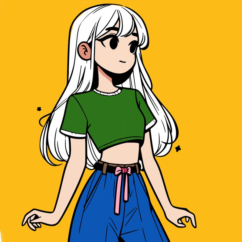 girl in a cute crop top