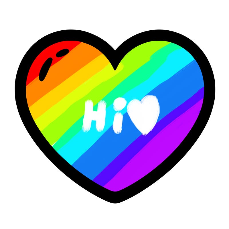 a blank heart