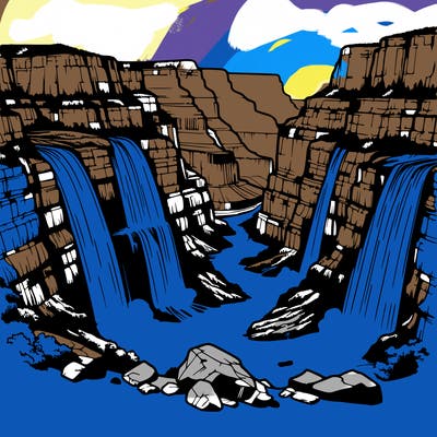 grand canyon waterfall