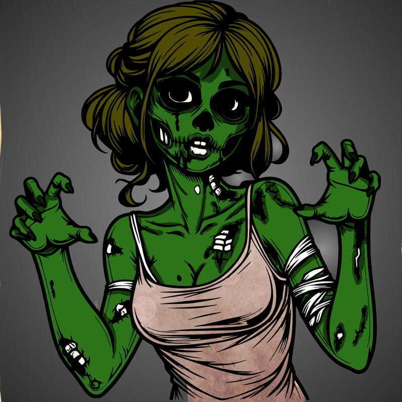 realistic zombie girl